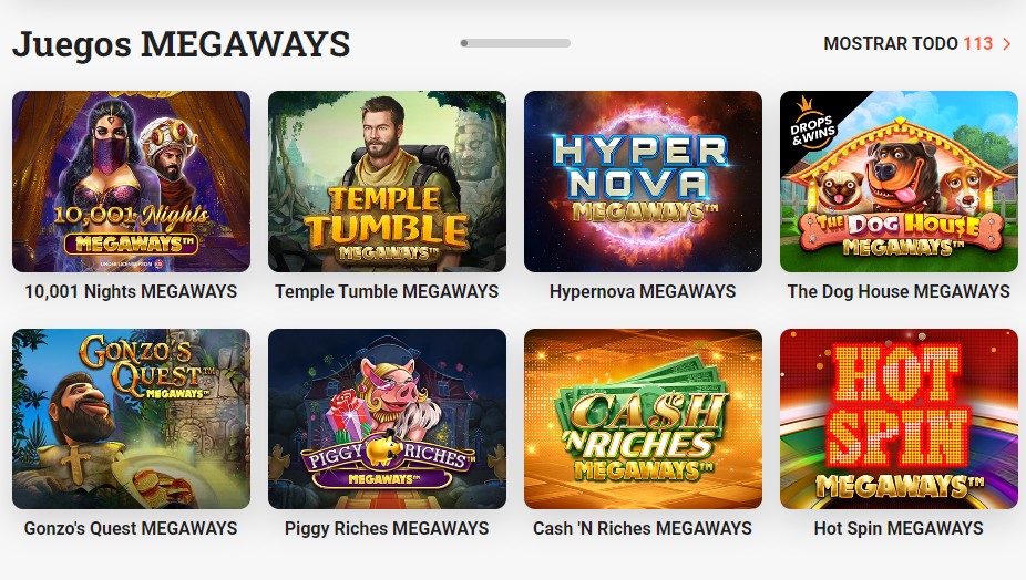 imagen de las distintas tragamonedas online disponibles en casinos online legales en Chile